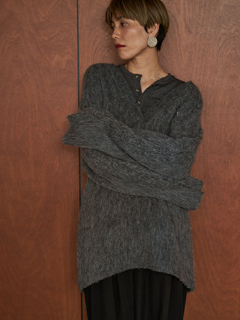 【 予約:10月上旬 】HENRY NECK LONG TEE /Y254-81110